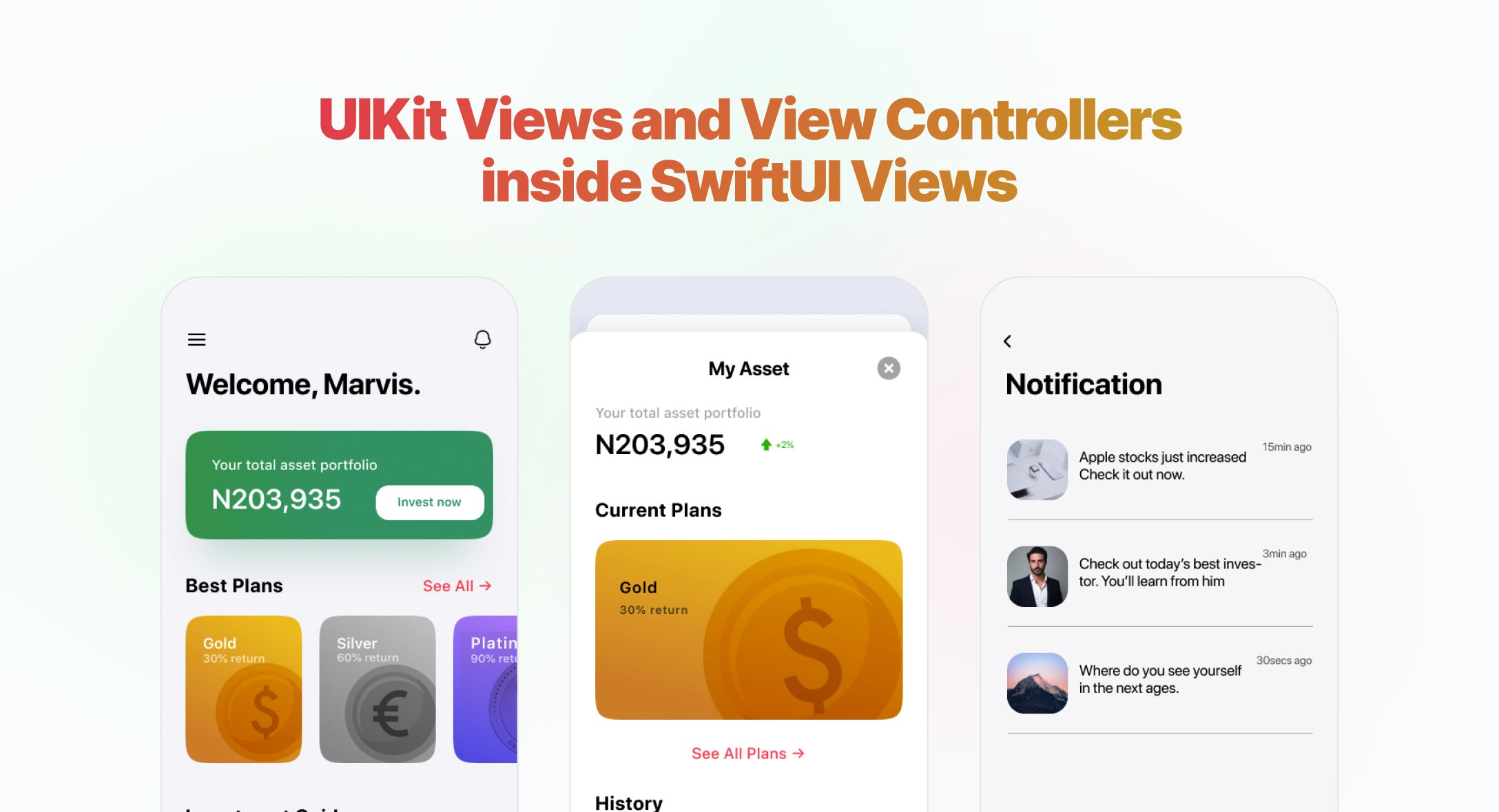 How to use UIKit Views and View Controllers inside SwiftUI Views