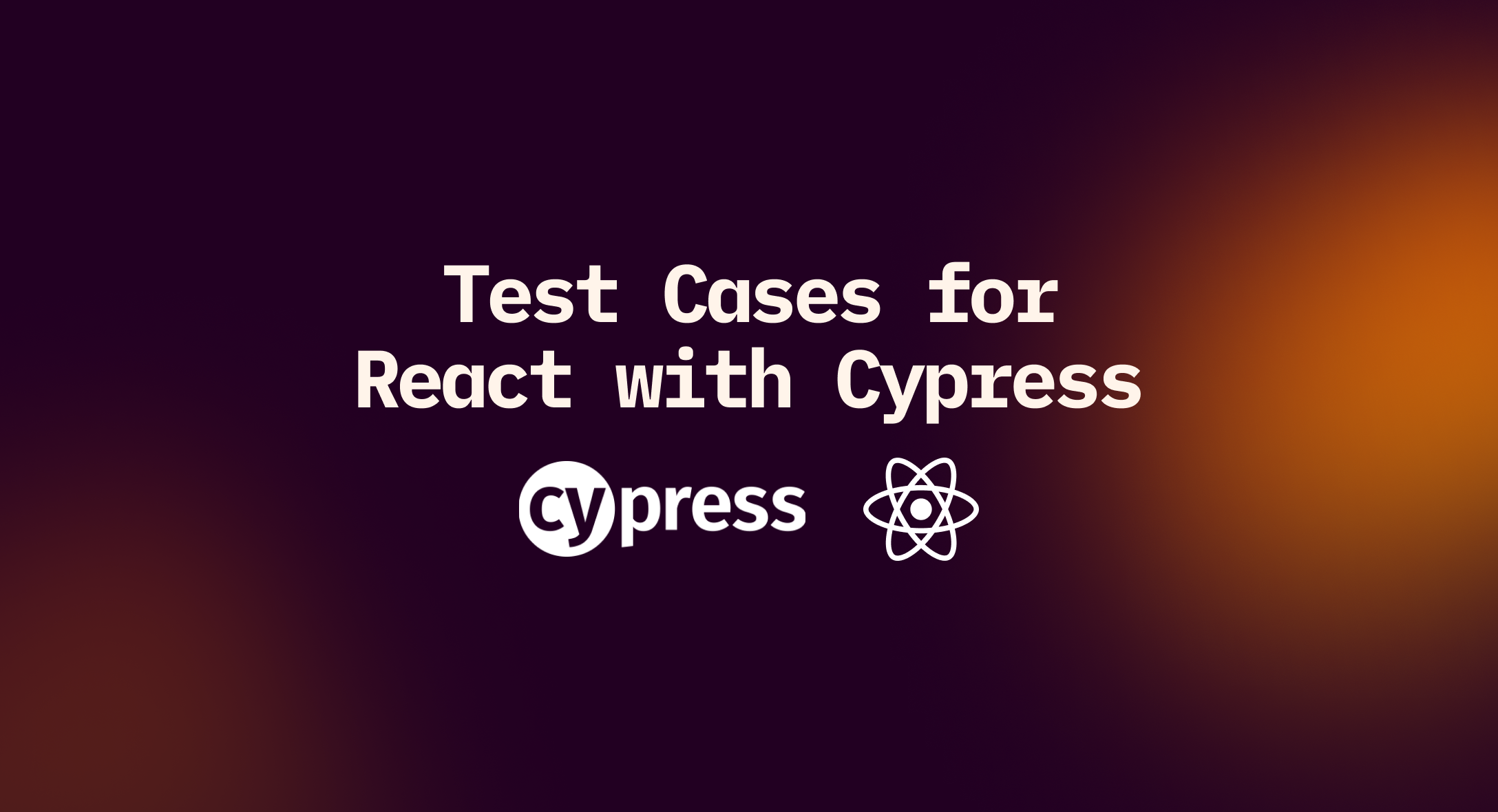 How to write test cases for React with Cypress