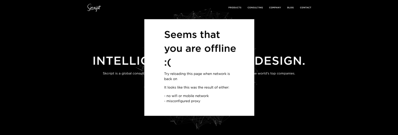 How we made our website offline first